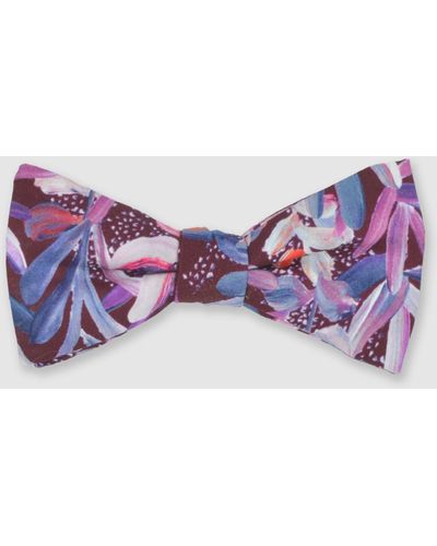 Peggy and Finn Protea Bow Tie - Purple
