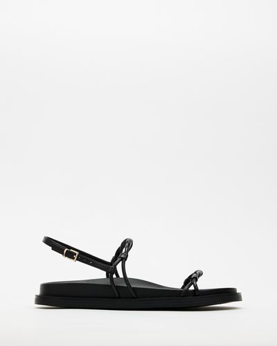 Atmos&Here Leah Leather Sandals - White