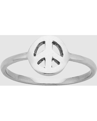 Karen Walker Mini Peace Ring - Metallic