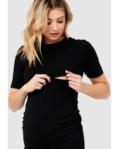 Ripe Maternity Organic Nursing Dress - Black