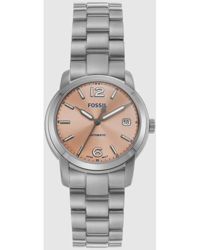 Fossil Heritage Silver Watch Me3247 - Grey