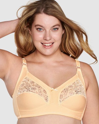 Side Smoothing Organic Cotton Wirefree Minimiser Bra by Naturana