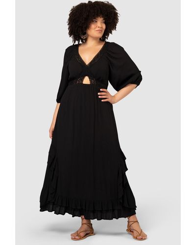 The Poetic Gypsy Serial Lover Maxi Dress - Black