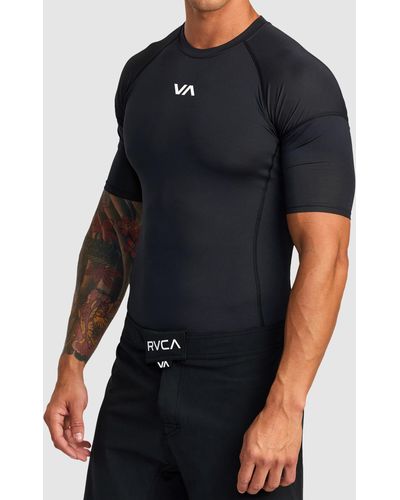 RVCA Va Sport Short Sleeve Rashguard - Black