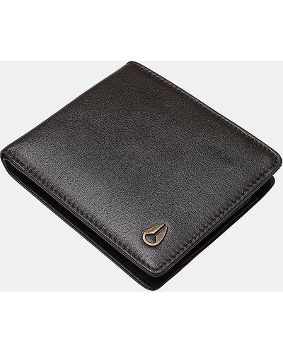 Nixon Pass Leather Coin Wallet - Brown