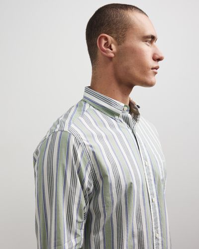 GANT Reg Ut Colorful Stripe Shirt - Grey