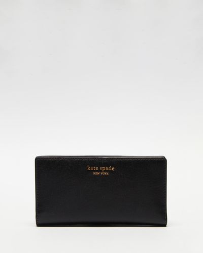 Kate Spade Morgan Saffiano Leather Slim Bifold Wallet - Black