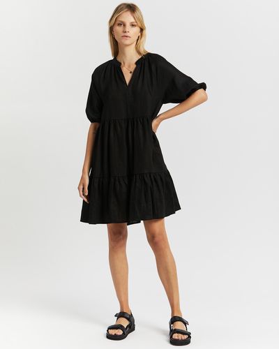 White By FTL Colleen Dress - Black