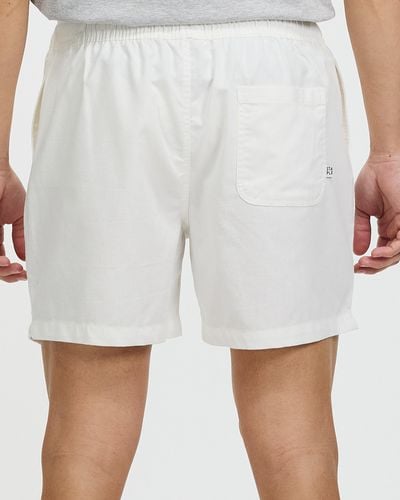 Staple Superior Hamilton Linen Blend Shorts - White