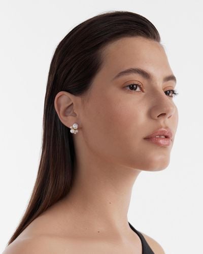 Mimco Bundle Stud Earrings - White