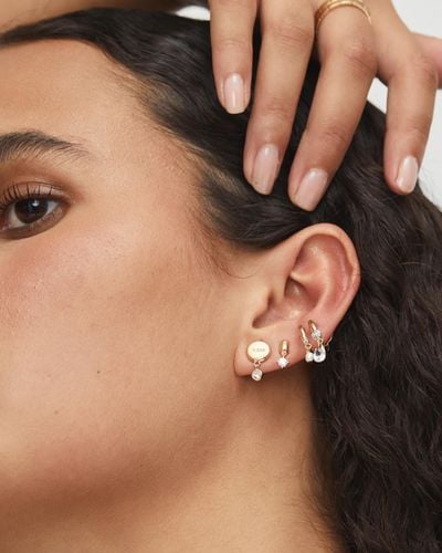 Mimco Emerge Double Hoop Earrings - Metallic