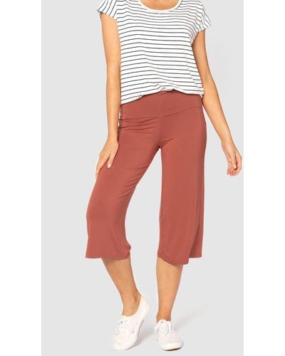 Bamboo Body Bamboo Culottes - Red