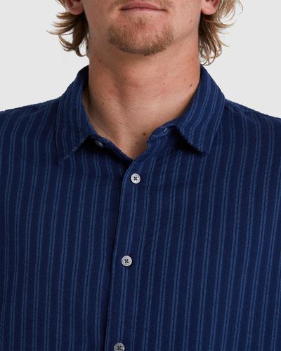 Quiksilver Streak Short Sleeve Shirt - Blue