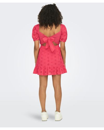 ONLY Sheila Short Embroidered Dress