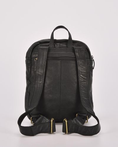 Cobb & Co Rocklea Washed Leather Backpack - Black