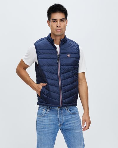 Jack & Jones Collared Bodywarmer Vest - Blue