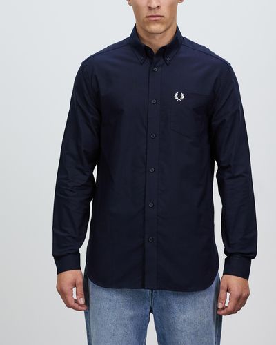 Fred Perry Oxford Shirt - Blue