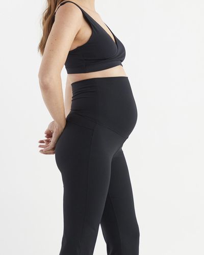 SOON Maternity Straight Flare Overbelly leggings - Black