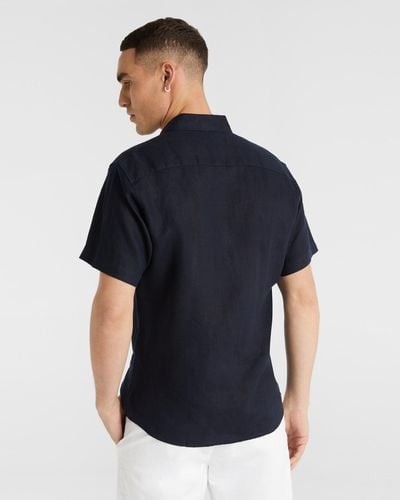 Yd Lewis Linen Shirt - Blue