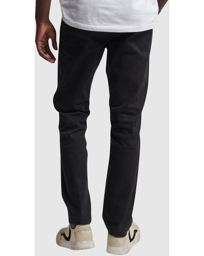 Superdry Officers Slim Chino Trousers - Black