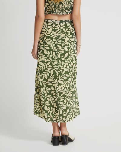OXFORD Jade Vine Print Skirt - Green