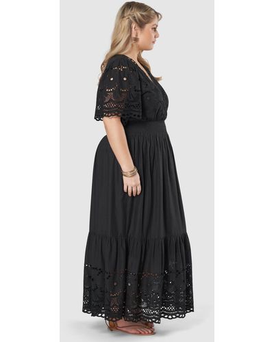 The Poetic Gypsy Blowin In The Wind Maxi Dress - Black