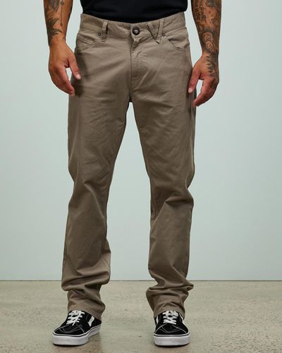 Volcom Solver Lite 5 Pocket Twill Trousers - Natural