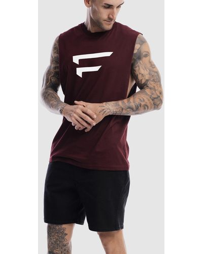 First Division Performance Logo Tank - Red