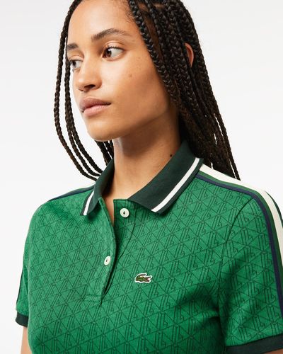Lacoste Slim Fit Monogram Jacquard Dress - Green
