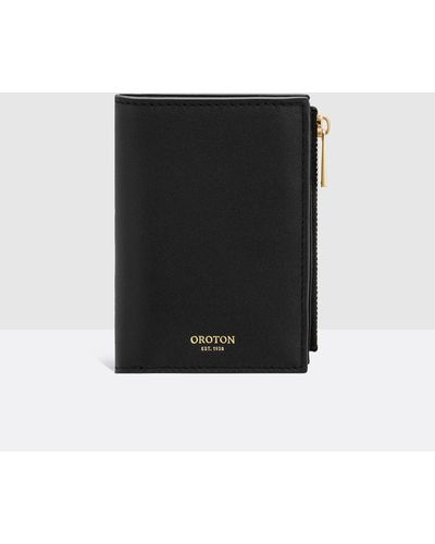Oroton Imogen Mini 10cc Zip Wallet - Black