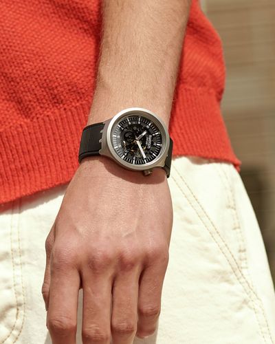 Swatch Dark Irony Watch - Grey