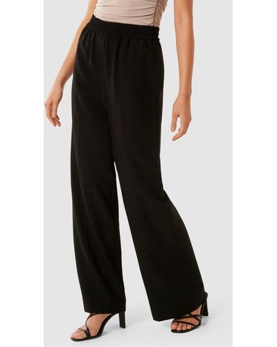 Forever New Kyah Ruched Waist Band Trousers - Black
