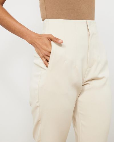 Atmos&Here Lexi High Waisted Trousers - Natural
