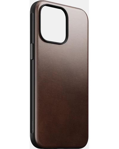 Nomad Iphone 15 Pro Max Leather Phone Case - Brown
