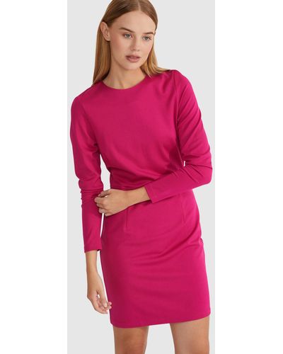 OXFORD Telula Ponti Dress - Pink