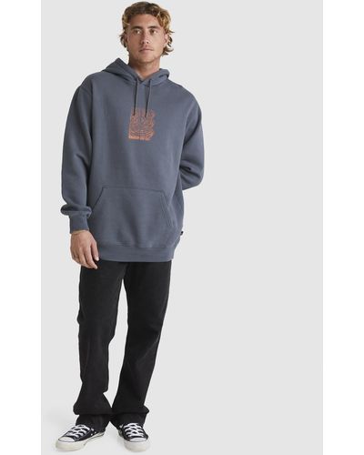 Quiksilver Palm Waves Hoodie For Men - Blue