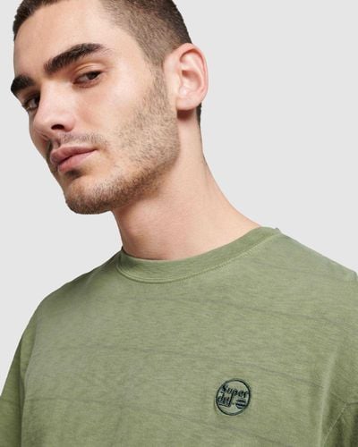 Superdry Vintage Texture T Shirt - Green