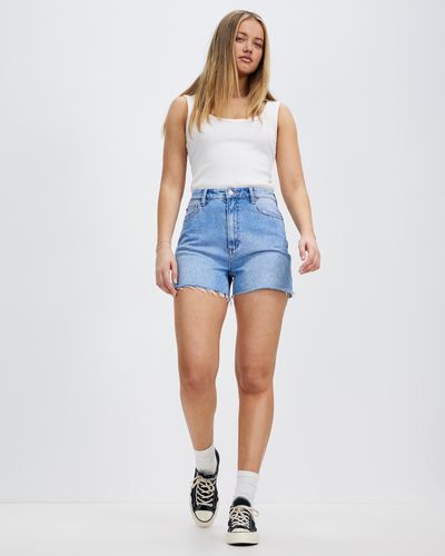 Lee Jeans High Relaxed Shorts - Blue
