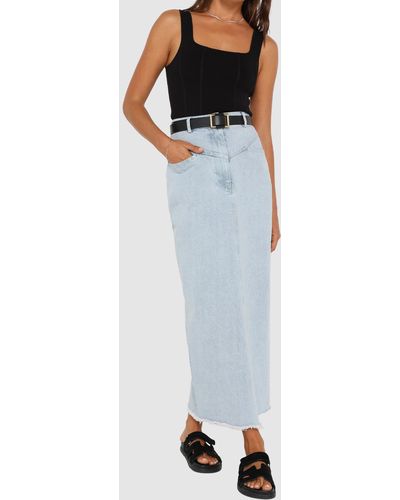 Madison The Label Bailey Maxi Skirt - White