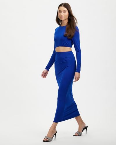 Dazie Lust For Life Cut Out Maxi Dress - Blue