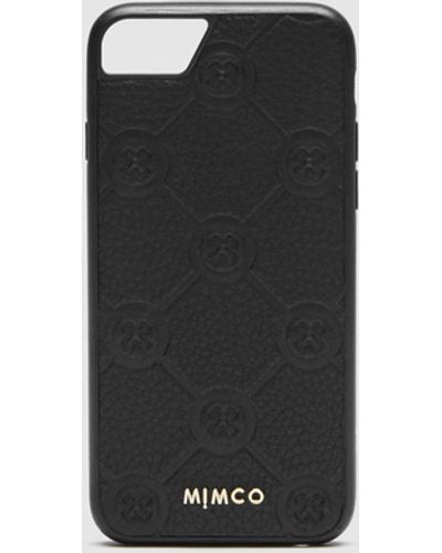 Mimco Mim Gram Phone Case For Iphone Se 8 7 6s 6 - Black