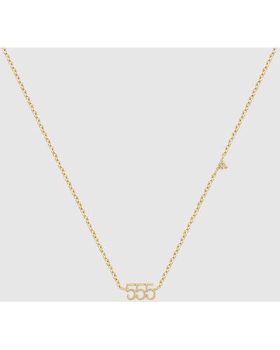 YCL Jewels 555 Angel Number Choker - Metallic