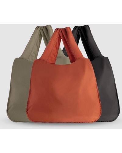 Cobb & Co Ecoshopa Convertible 2 In 1 Bag 3 Pack - Orange