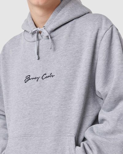 Barney Cools Logo Hood - Grey