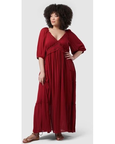 The Poetic Gypsy Tropez Maxi Dress - Red
