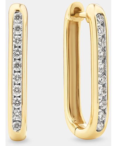Michael Hill huggies With 0.22 Carat Tw Of Diamonds In 10kt Gold - Yellow