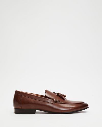 Double Oak Mills Ted Leather Loafers - Brown