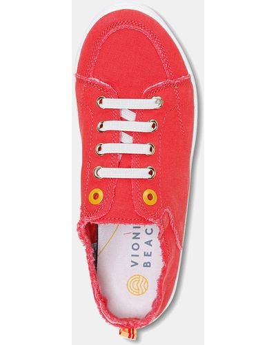 Vionic Pismo Casual Trainers - Red