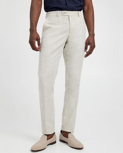 Calibre Cotton Linen Twill Pant - White