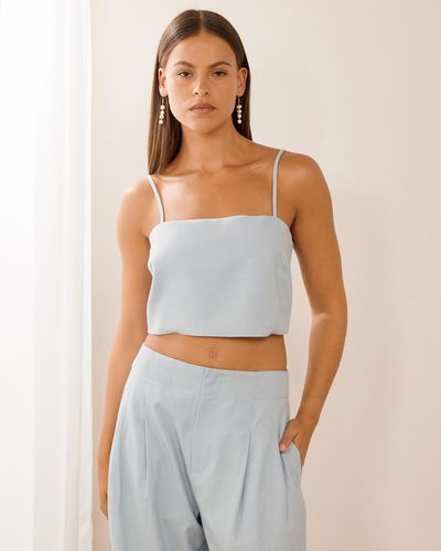 Atmos&Here Madison Crop Top - Blue